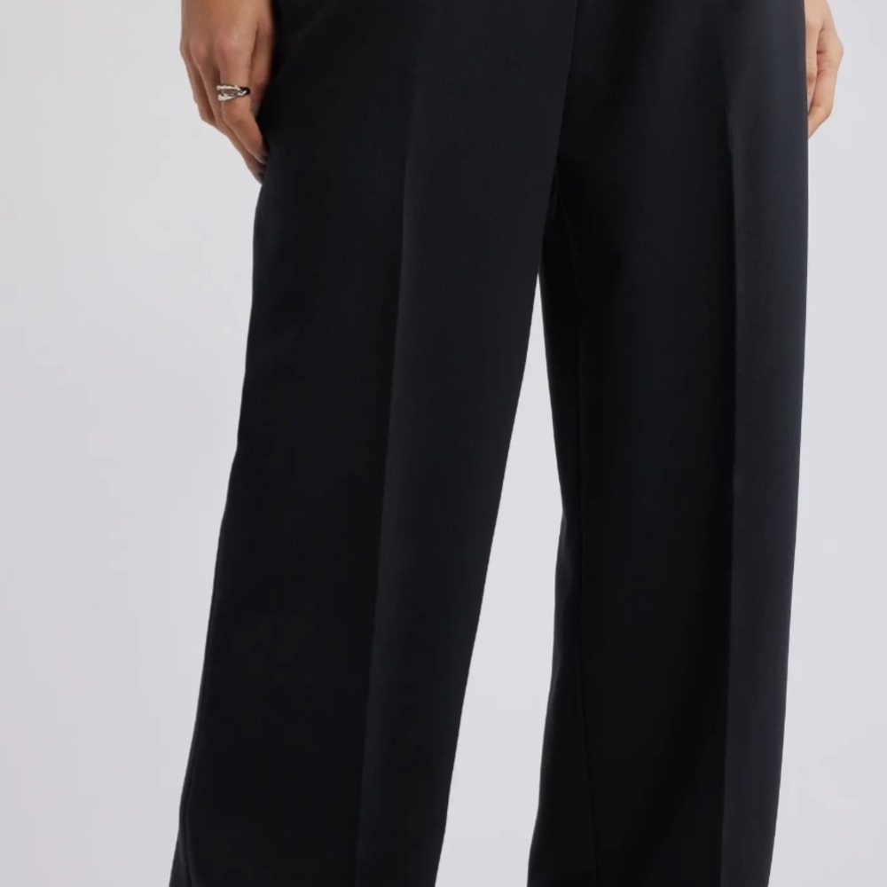Nordstrom Black Wide Leg Women's Pants